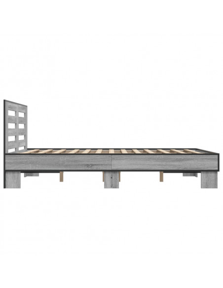 Giroletto Grigio Sonoma 120x200 cm in Legno Multistrato Metallo