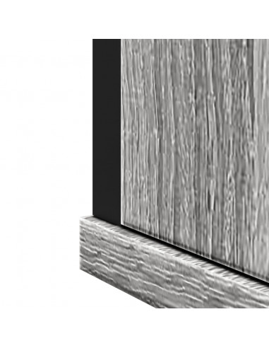 Mobile Specchio da Bagno Grigio Sonoma 42x12x60 cm Multistrato