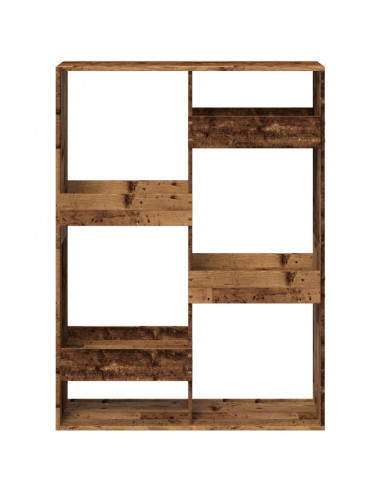 Libreria Legno Antico 100x33x135 cm in Legno Multistrato