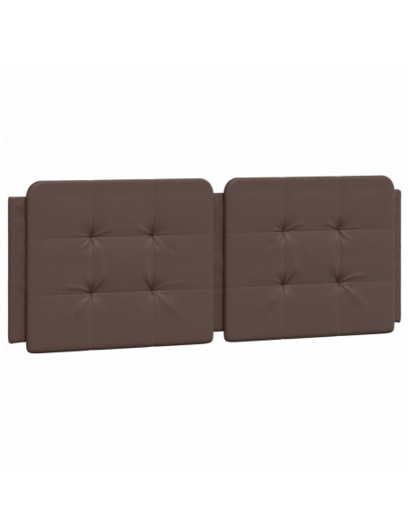 Letto con Materasso Marrone 140x200cm in Similpelle