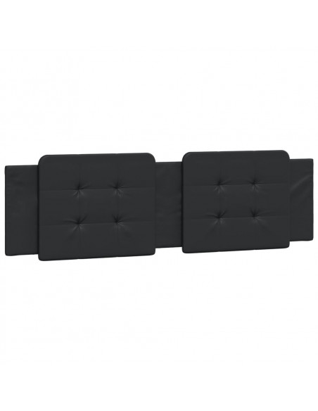 Letto con Materasso Nero 180x200 cm in Similpelle