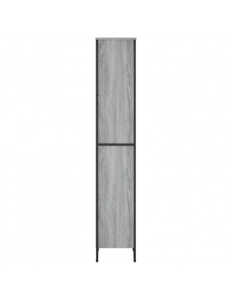 Libreria Grigio Sonoma 50x31x169 cm in Legno Multistrato