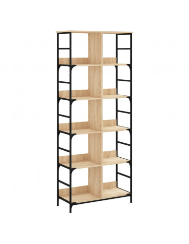 Libreria Rovere Sonoma 78,5x33x188,5 cm in Legno Multistrato
