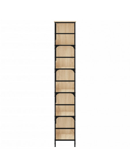 Libreria Rovere Sonoma 78,5x33x188,5 cm in Legno Multistrato