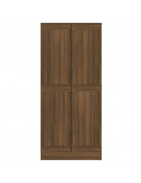 Comodino Rovere Marrone 82,5x30,5x185,5 cm in Legno Multistrato