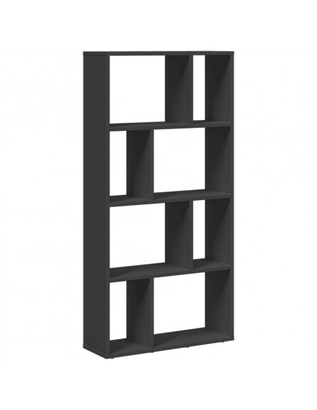 Libreria Nera 60x20x120 cm in Truciolato