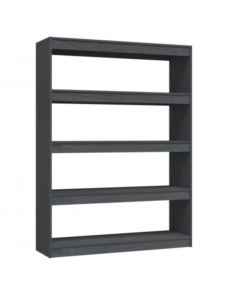 Libreria/Divisorio Grigio 100x30x135,5 cm in Legno di Pino