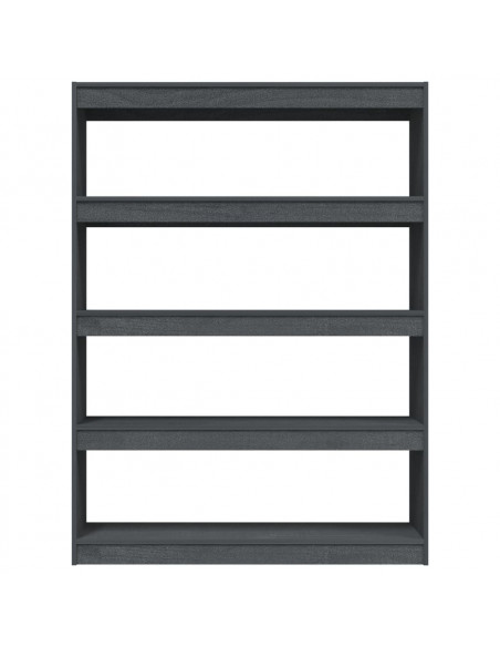 Libreria/Divisorio Grigio 100x30x135,5 cm in Legno di Pino