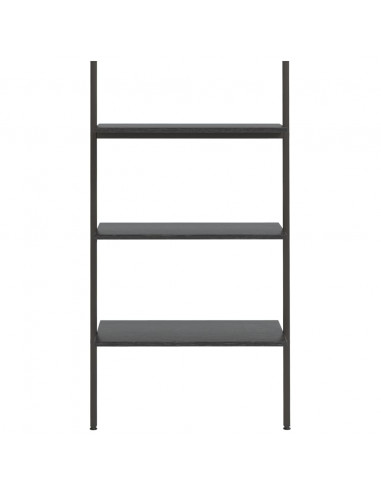 Scaffale Pendente a 3 Livelli Nero 64x34x116cm