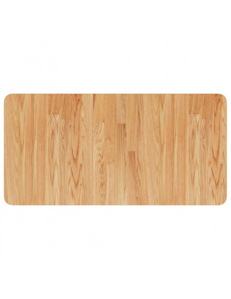 Piano Bagno Marrone Chiaro 80x40x2,5cm Legno Massello Trattato