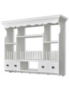 Pensile da Cucina in Legno Bianco 2