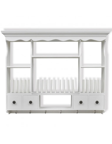 Pensile da Cucina in Legno Bianco