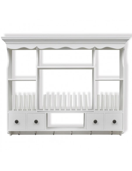 Pensile da Cucina in Legno Bianco
