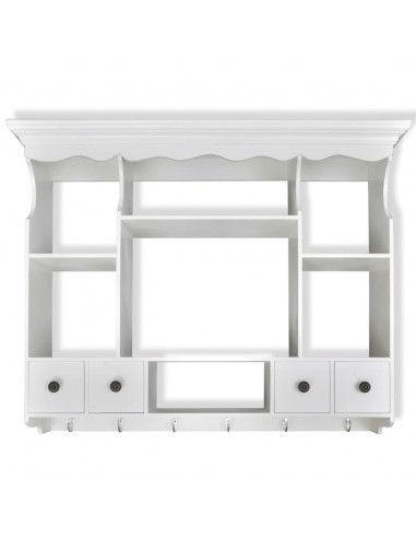 Pensile da Cucina in Legno Bianco