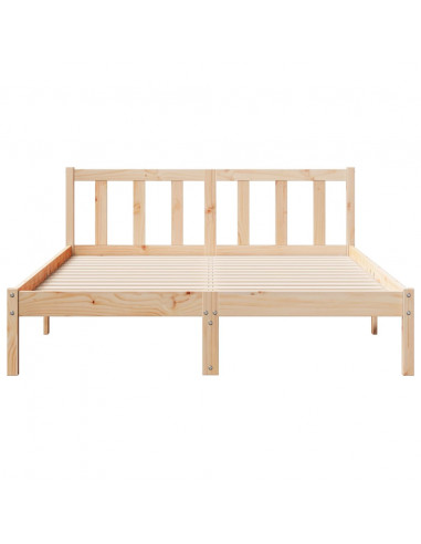 Letto Extra Lungo senza Materasso 140x220cm Legno Massello Pino