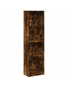 Libreria Rovere Fumo 40x24x143 cm in Truciolato 2