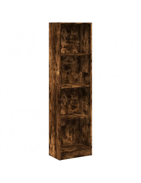 Libreria Rovere Fumo 40x24x143 cm in Truciolato