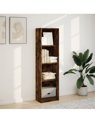 Libreria Rovere Fumo 40x24x143 cm in Truciolato
