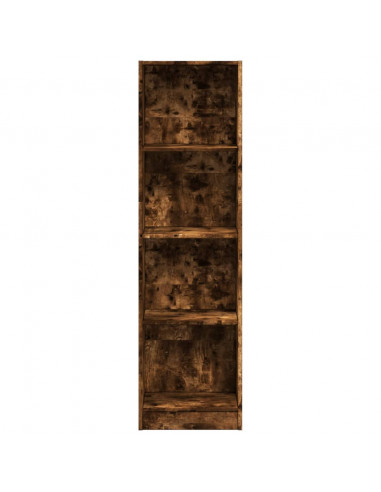 Libreria Rovere Fumo 40x24x143 cm in Truciolato
