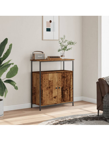 Credenza Legno Antico 70x30x80 cm in Legno Multistrato