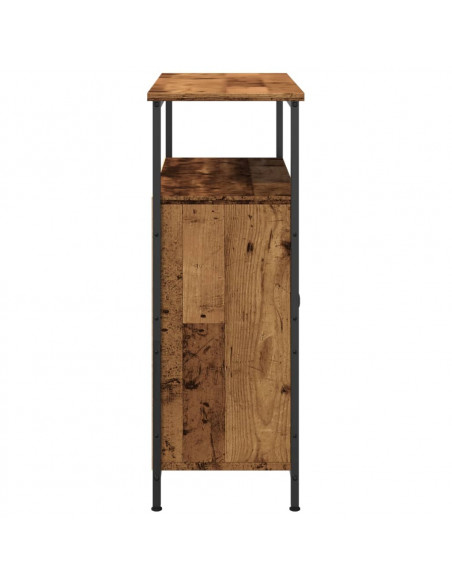 Credenza Legno Antico 70x30x80 cm in Legno Multistrato