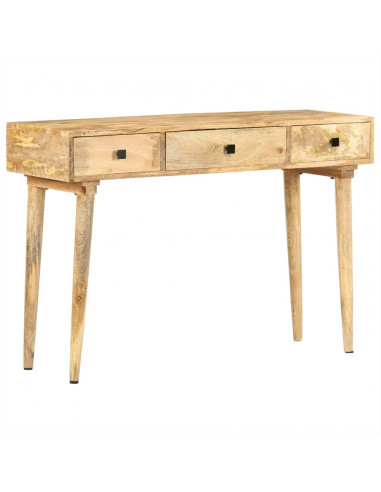 Tavolo Consolle 115x35x76 cm in Legno Massello di Mango