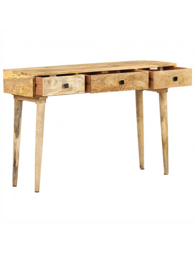 Tavolo Consolle 115x35x76 cm in Legno Massello di Mango