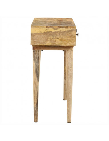 Tavolo Consolle 115x35x76 cm in Legno Massello di Mango