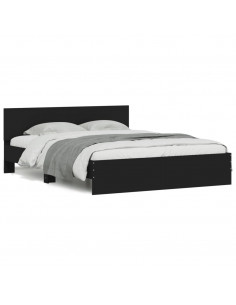 Giroletto con Testiera Nero 140x190 cm 2