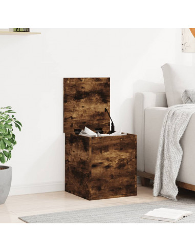 Contenitore Rovere Fumo 40x42x46 cm Legno Multistrato