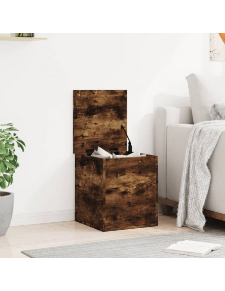 Contenitore Rovere Fumo 40x42x46 cm Legno Multistrato