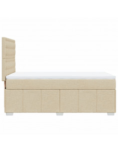 Giroletto a Molle con Materasso Crema 100x200 cm in Tessuto 2