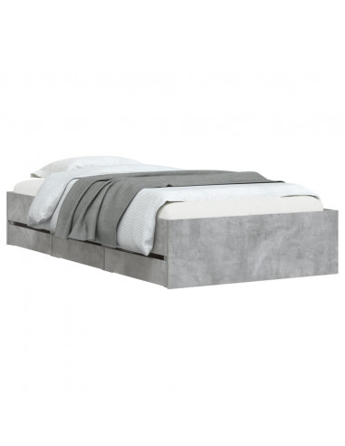 Giroletto Cassetti Grigio Cemento 75x190 cm Legno Multistrato