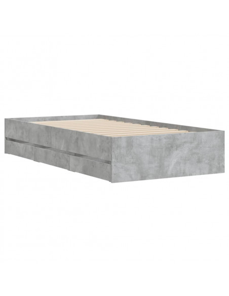 Giroletto Cassetti Grigio Cemento 75x190 cm Legno Multistrato
