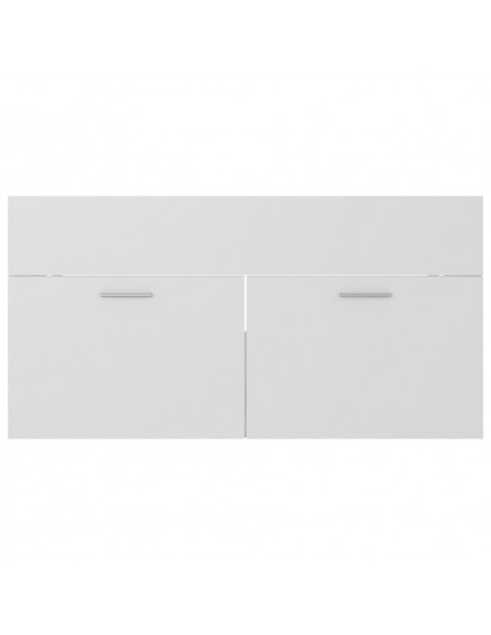 Mobile Sottolavabo Bianco 90x38,5x46 cm in Legno Multistrato