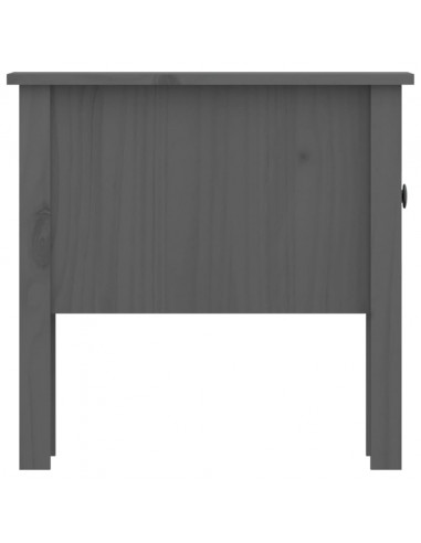 Tavolini 2 pz Grigi 50x50x49 cm Legno Massello di Pino