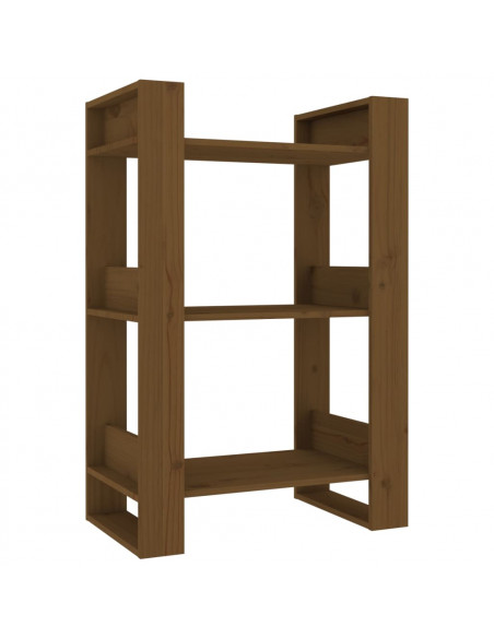 Libreria/Divisorio Miele 60x35x91 cm in Legno Massello