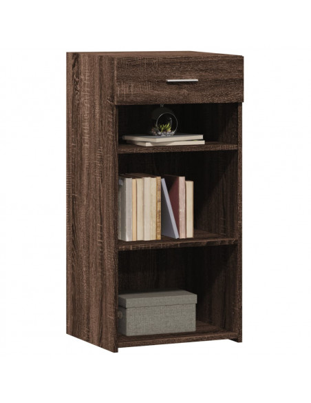 Credenza Rovere Marrone 45x42,5x93 cm in Legno Multistrato