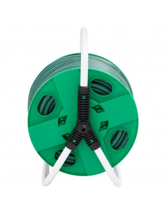 Avvolgitubo Autonomo Verde con Set Raccordi Tubo 0,75" 20 m PVC 2