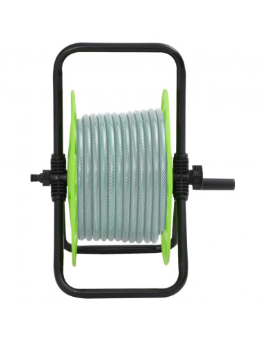 Carrello Avvolgitubo Autonomo Tubo Flessibile 45 m 1/2" Acciaio