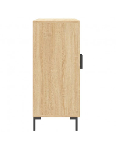 Credenza Rovere Sonoma 90x34x80 cm in Legno Multistrato