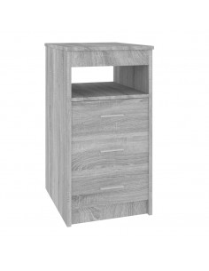 Cassettiera Grigio Sonoma 40x50x76 cm in Legno Multistrato 2