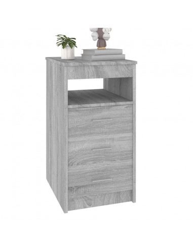 Cassettiera Grigio Sonoma 40x50x76 cm in Legno Multistrato