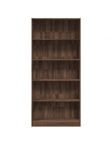 Libreria Rovere Marrone 80x24x176 cm in Legno Multistrato