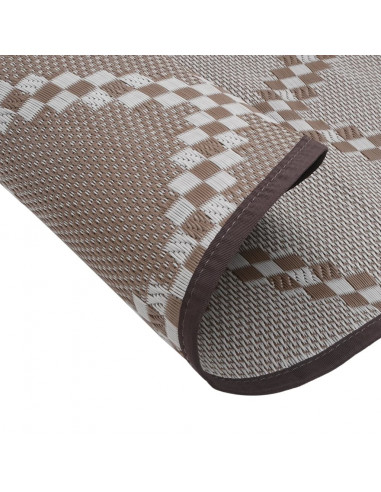 Tappeto da Esterno Marrone Ø200 cm in PP