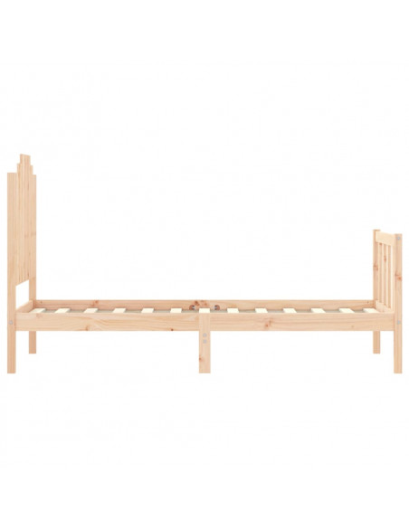 Giroletto con Testiera Small Single in Legno Massello