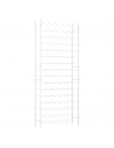 Portabottiglie per 96 Bottiglie Metallo Bianco 2