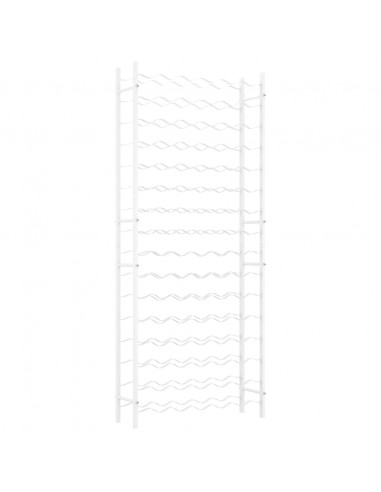 Portabottiglie per 96 Bottiglie Metallo Bianco