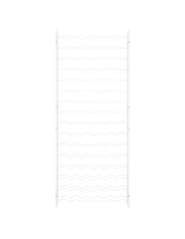 Portabottiglie per 96 Bottiglie Metallo Bianco