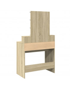 Toeletta con LED Rovere Sonoma 80x41x144,5 cm 2